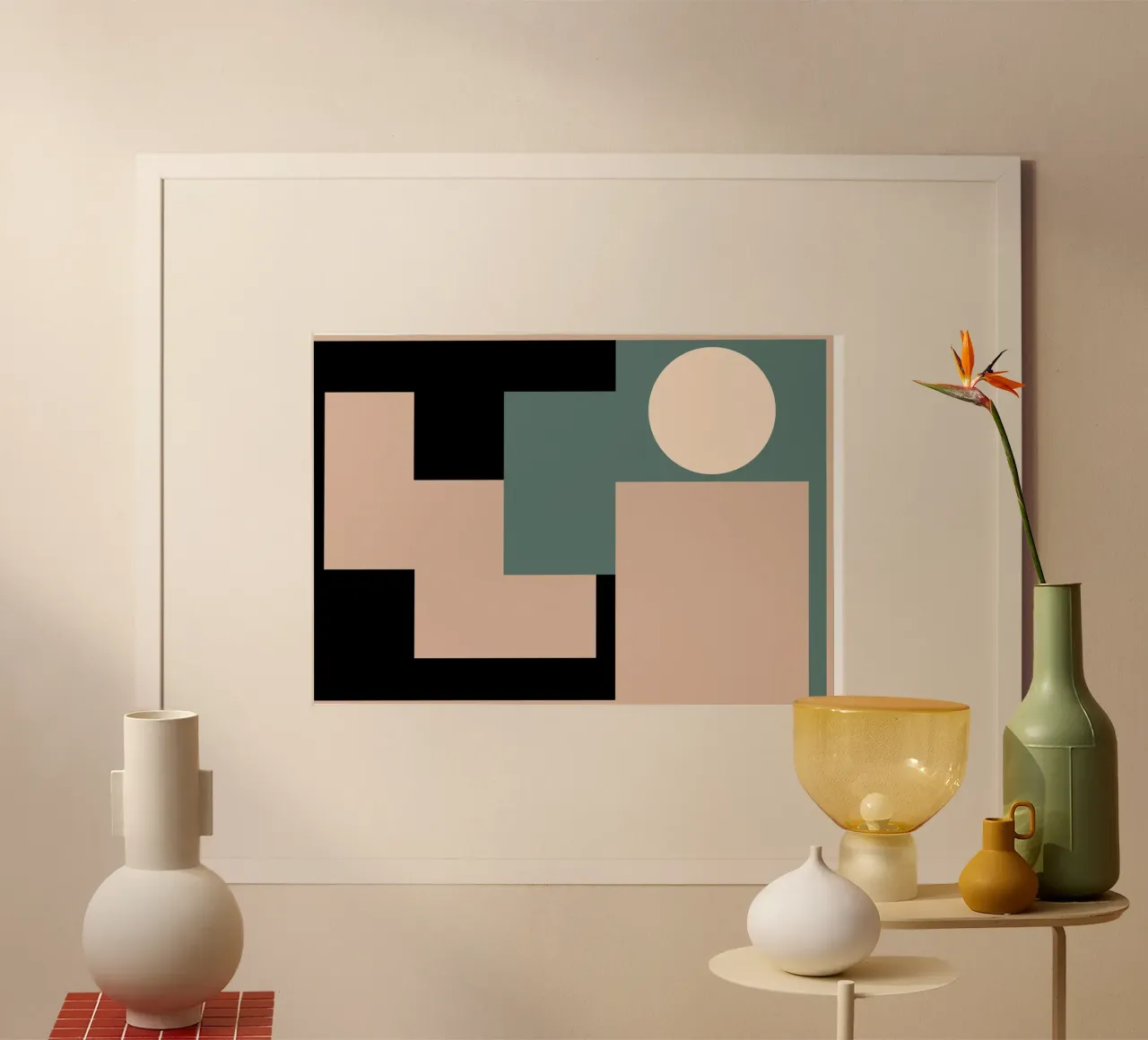 Armonia geometrica moderna 02 poster da KHouse Studio