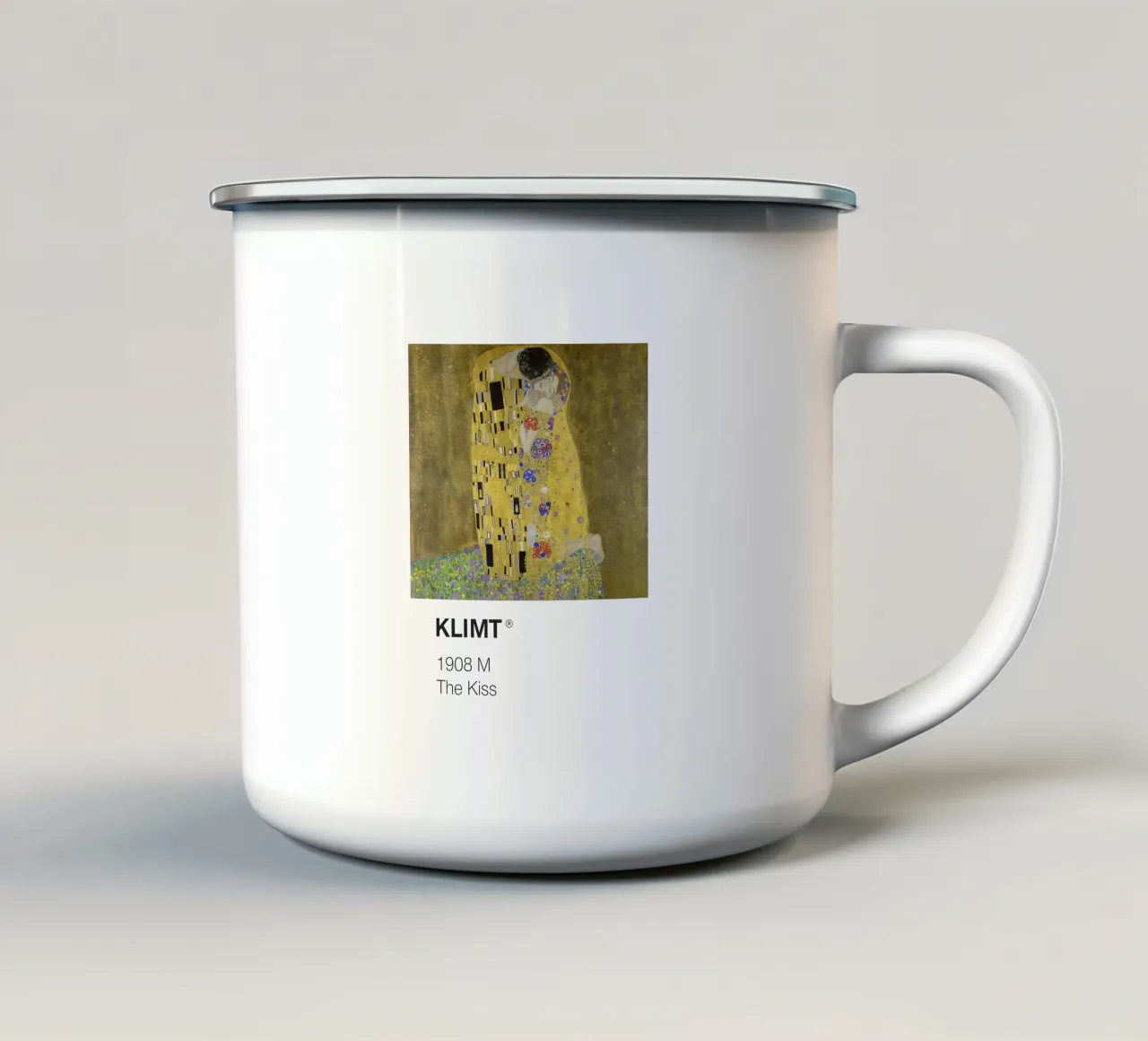 Klimt Pantone tazza in smalto da Vintagrafica