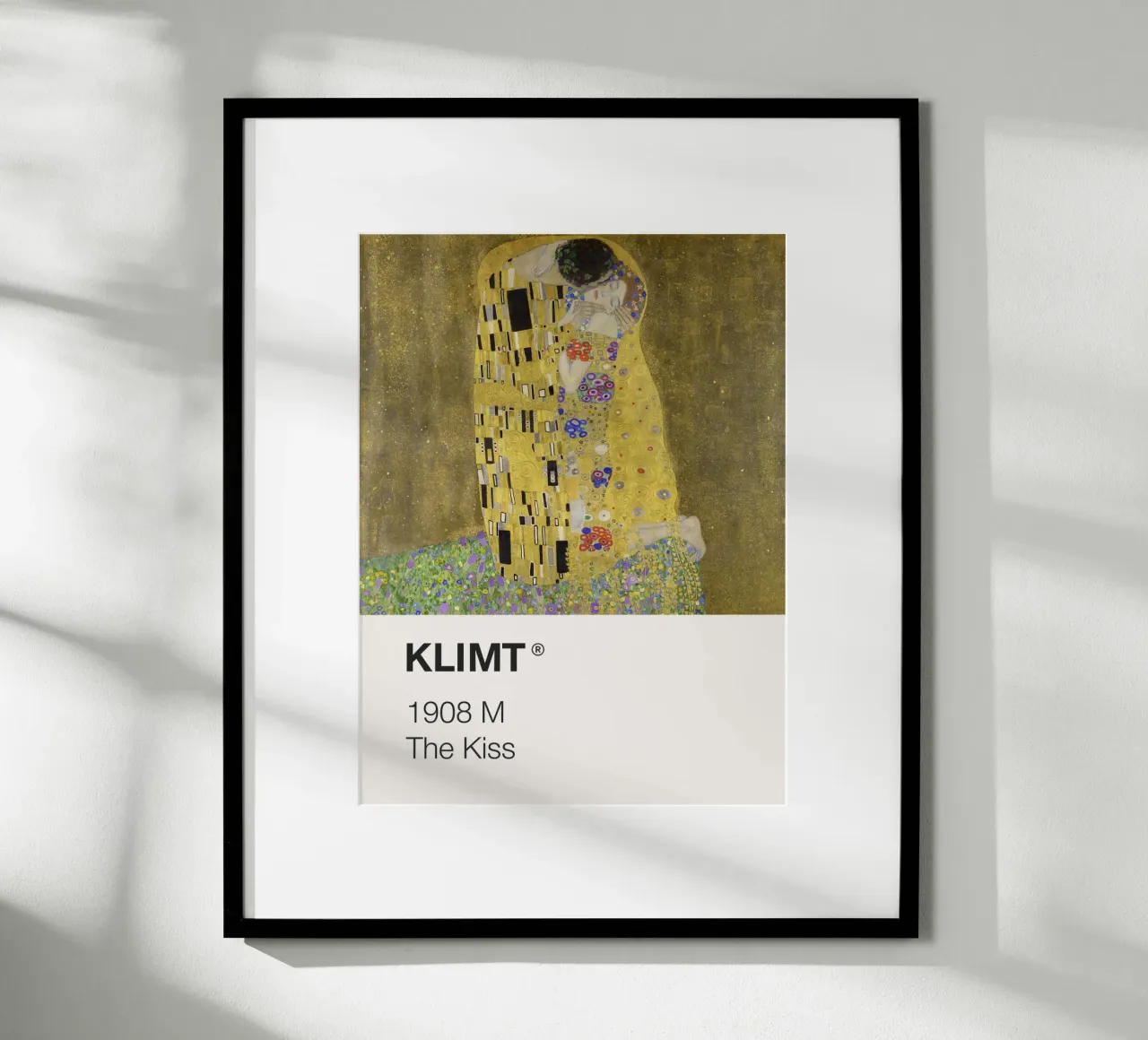 Klimt Pantone poster con telaio in legno da Vintagrafica