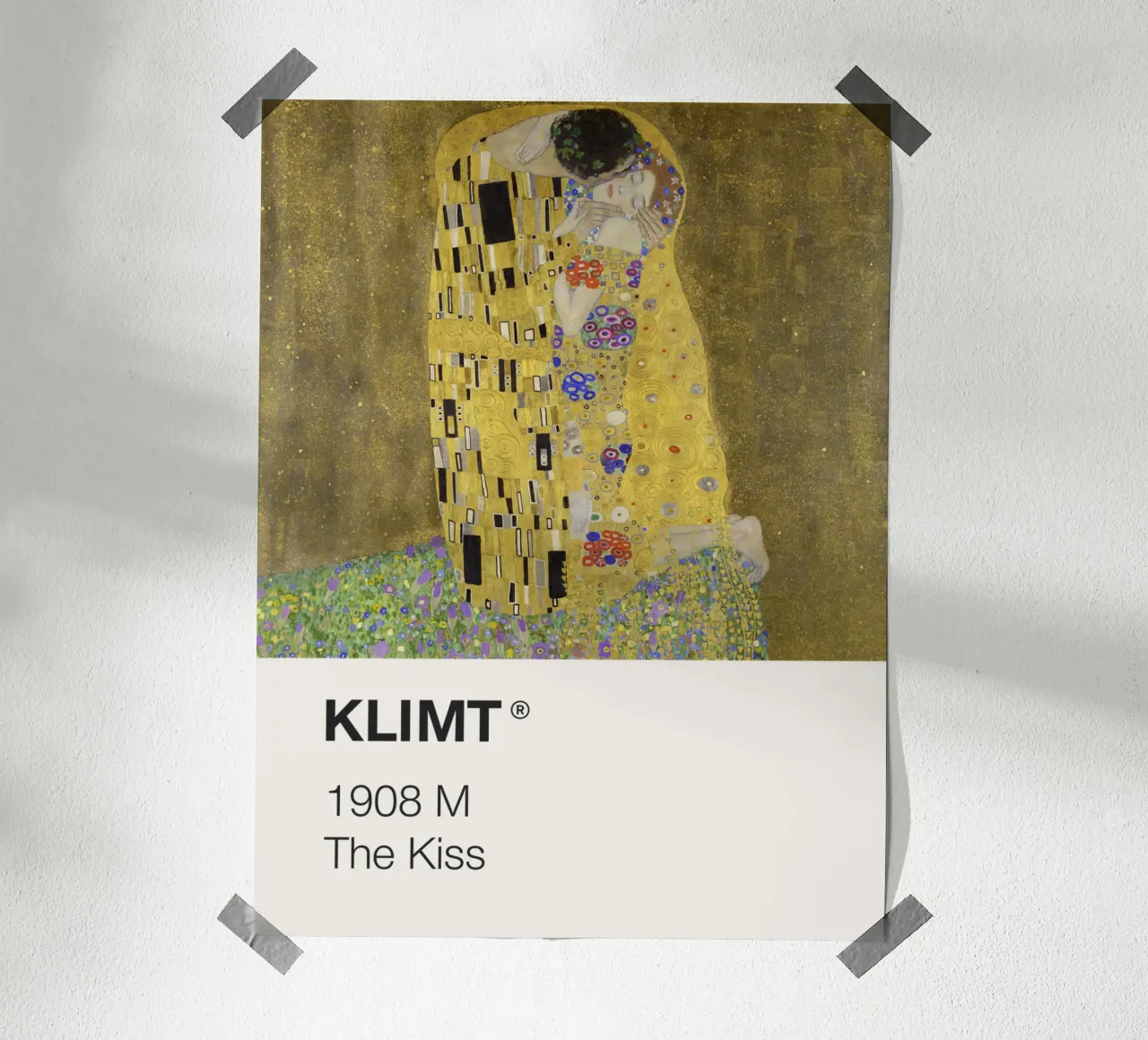 Klimt Pantone poster con telaio in legno da Vintagrafica