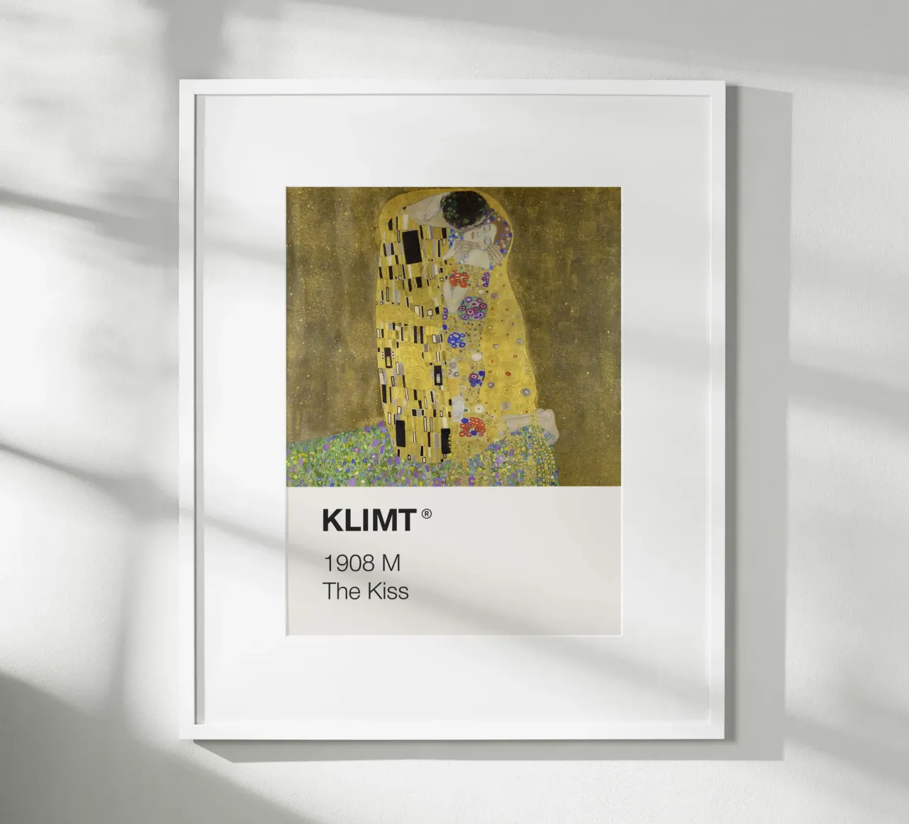 Klimt Pantone poster con telaio in legno da Vintagrafica