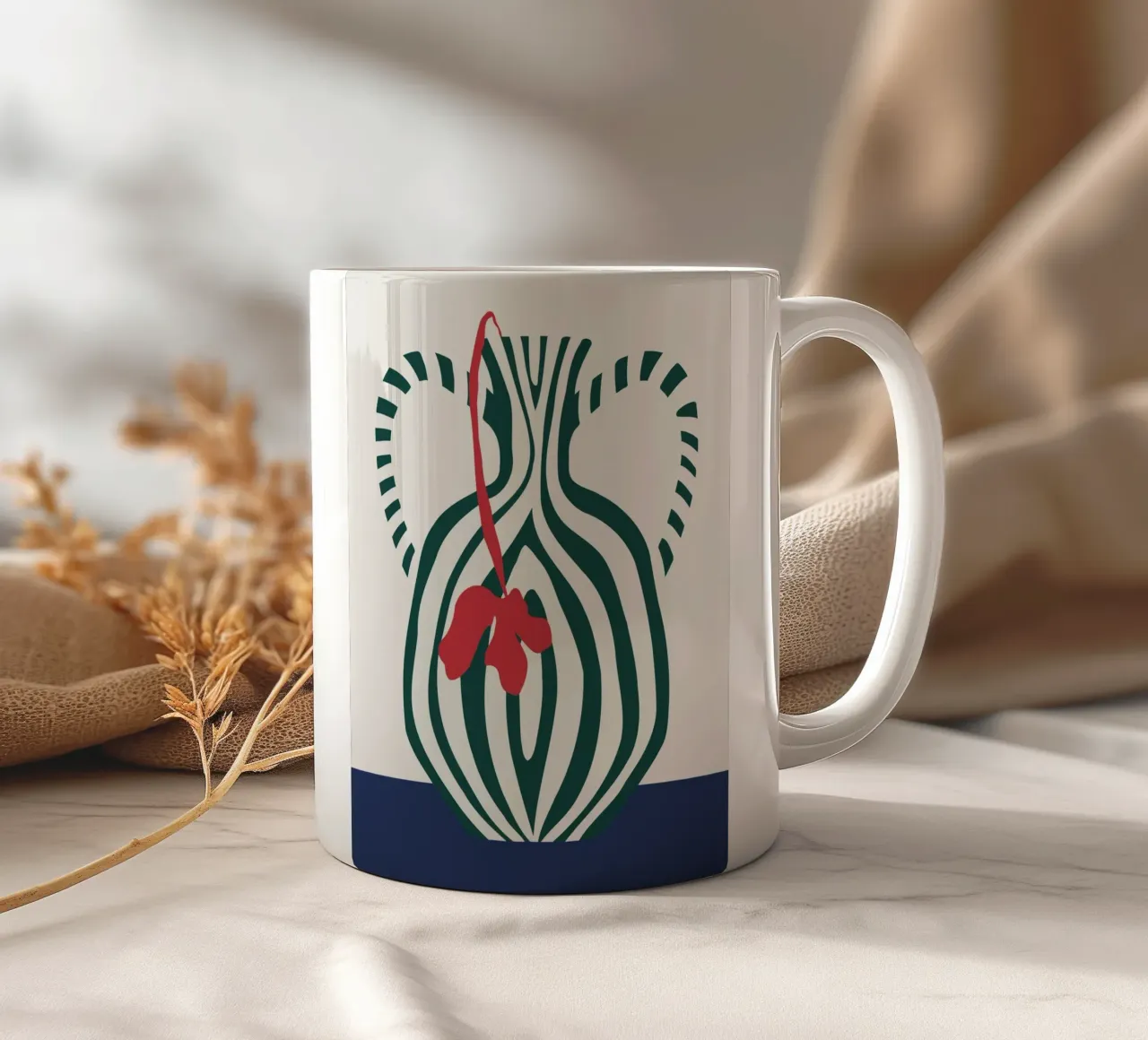 Vaso minimalista 1 tazza in ceramica da Miho Art Studio