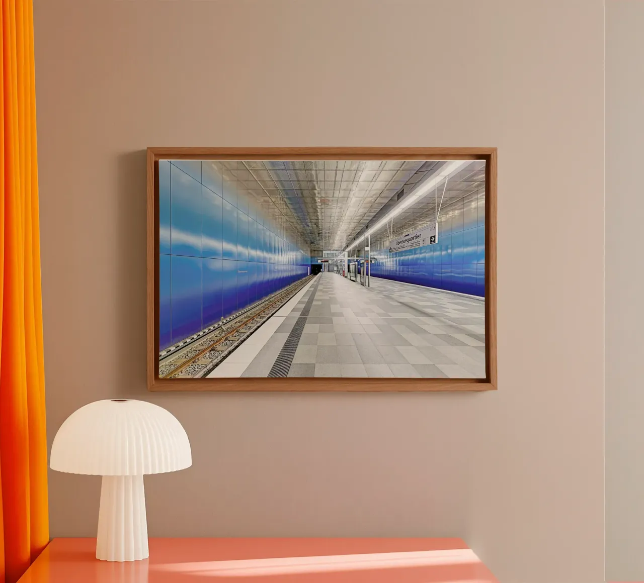 Ueberseequartier No 2 tela con Cornice a cassetta da Michael Belhadi
