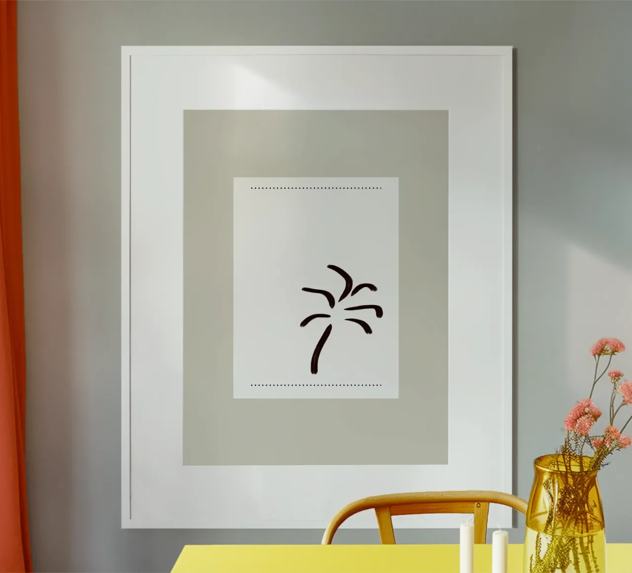 Palmtree poster con telaio in plastica da Reiselust