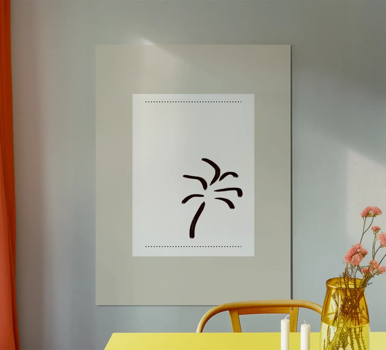 Palmtree poster con telaio in plastica da Reiselust
