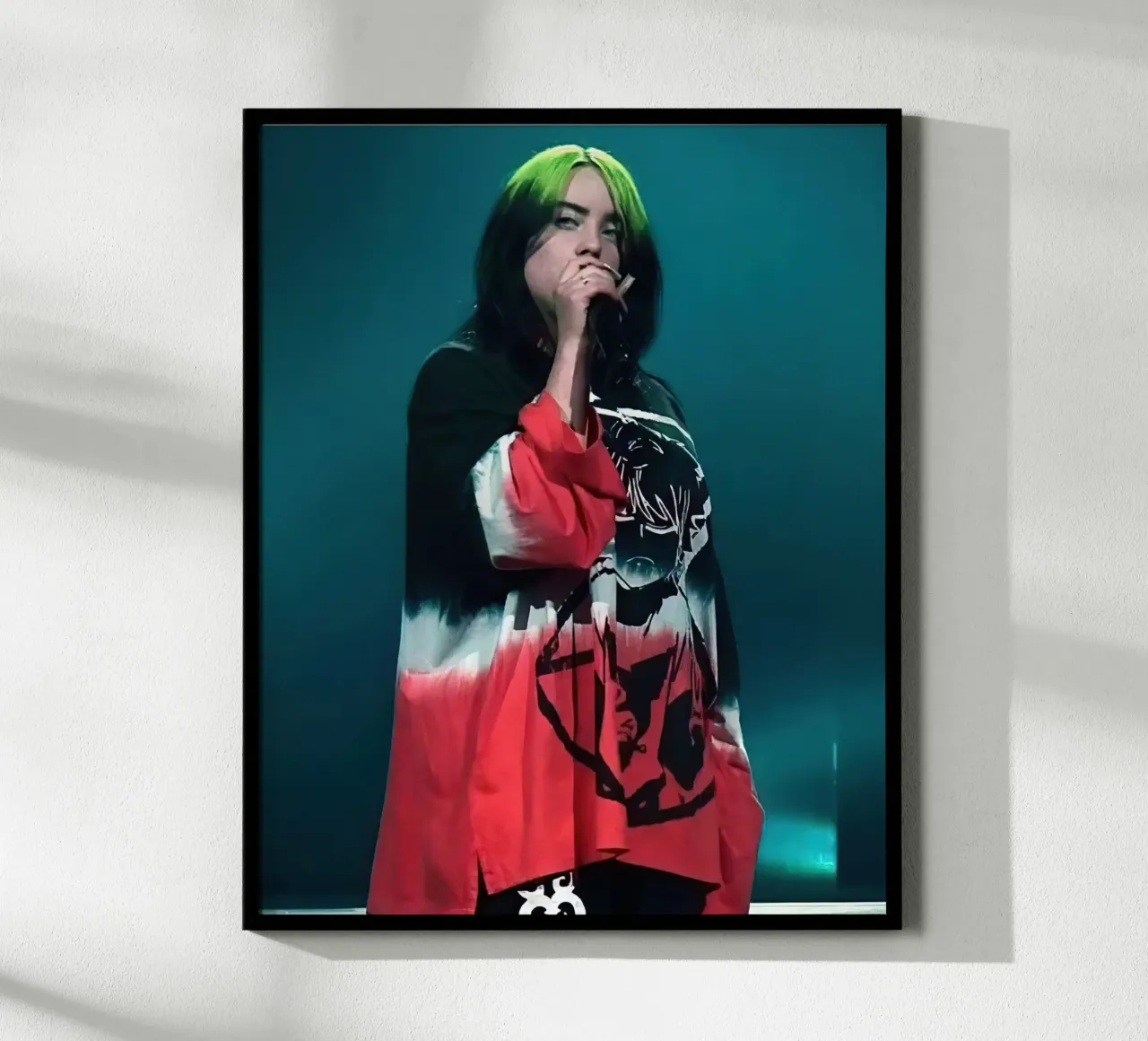 Billie Eilish poster con telaio in alluminio da Musadad Shop