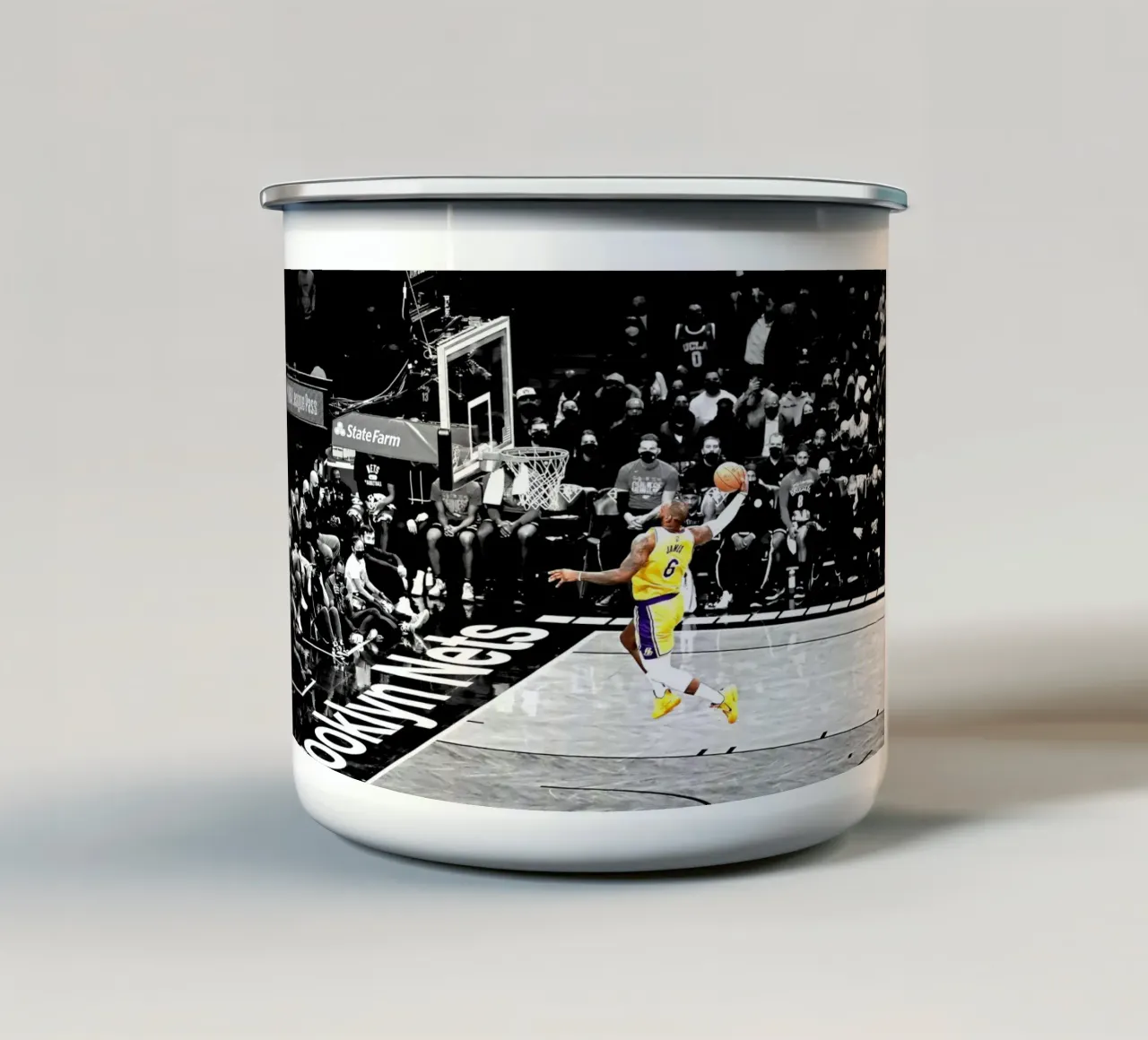 Lebron schiaccia tazza in smalto da willtahuyshop