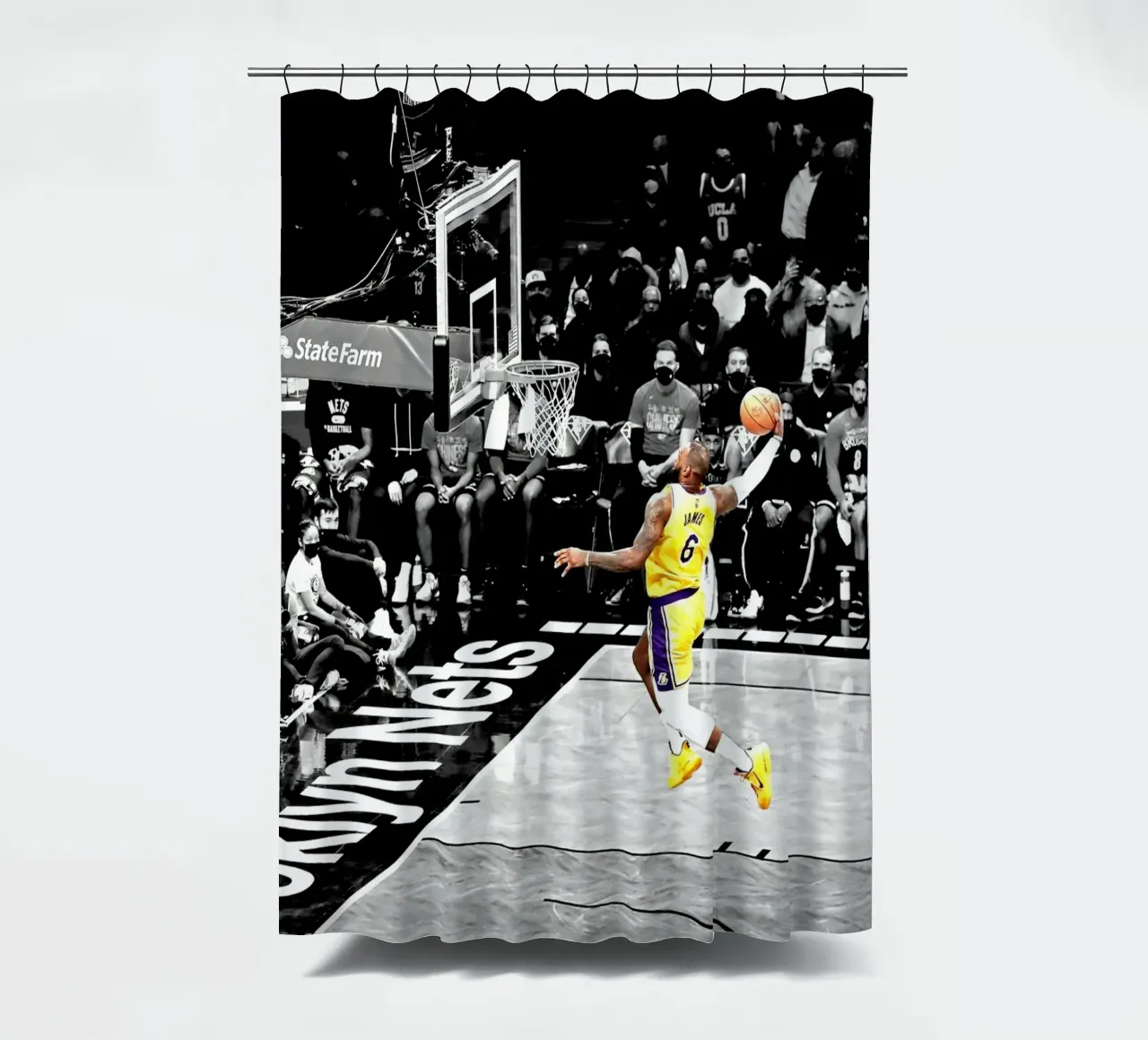 Lebron schiaccia tenda da doccia da willtahuyshop