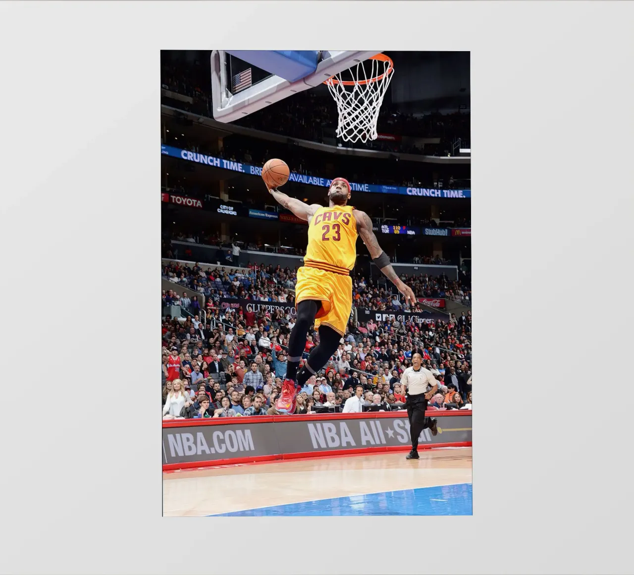LeBron hace un mate lámina retroiluminada de willtahuyshop