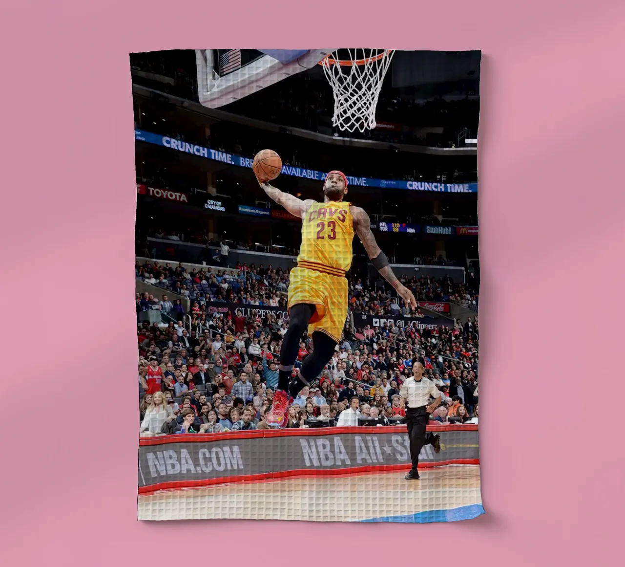 LeBron si lancia in una schiacciata canovaccio da cucina da willtahuyshop