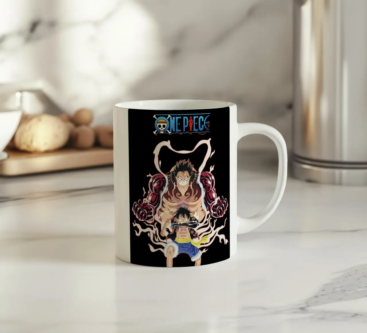 Monkey D Luffy One Piece ceramic mug by Musadad Shop