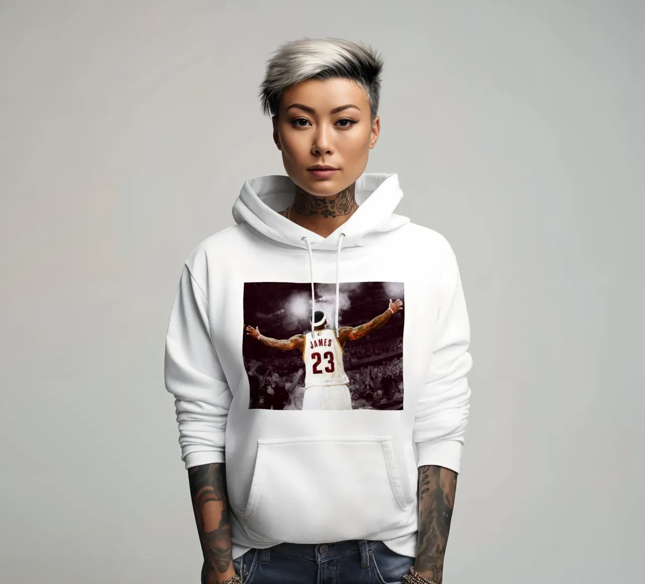 Lebron James 23 felpa con cappuccio da willtahuyshop