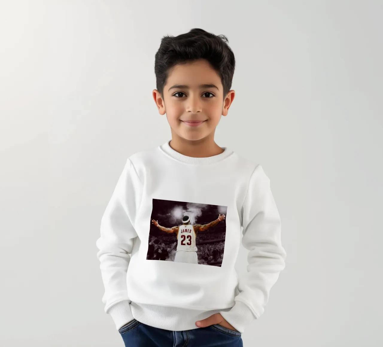 Lebron James 23 felpa bambino da willtahuyshop