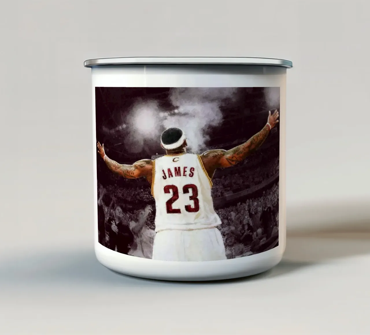 Lebron James 23 tazza in smalto da willtahuyshop