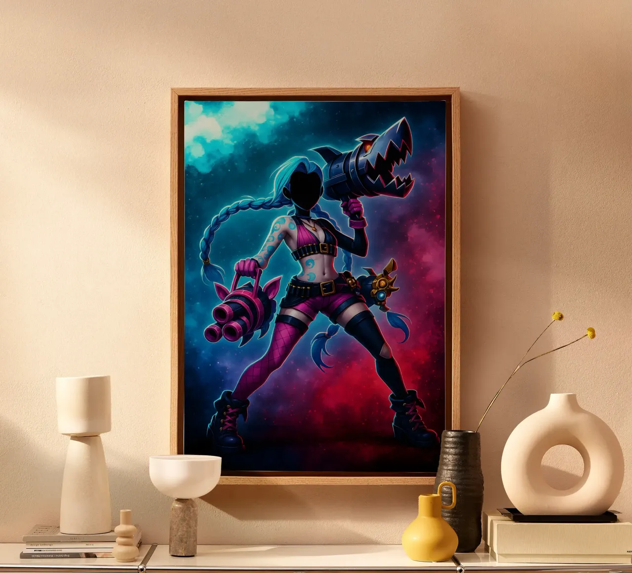 Soul Of Arcane jinx tela con Cornice a cassetta da DGSoulheroes