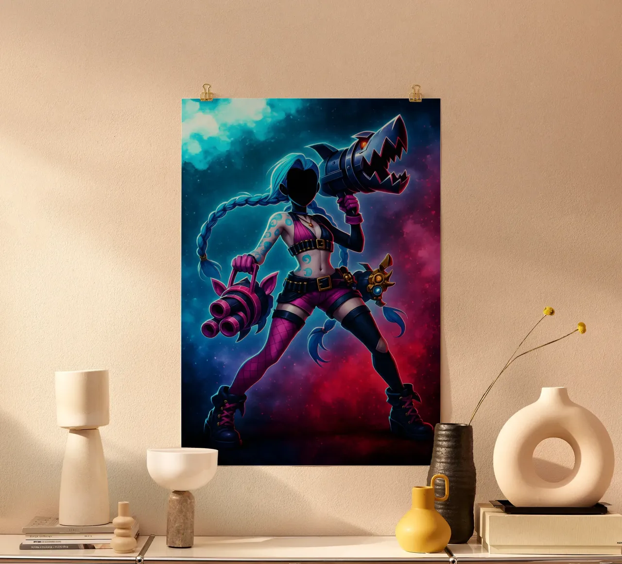 Soul Of Arcane jinx poster con telaio in legno da DGSoulheroes