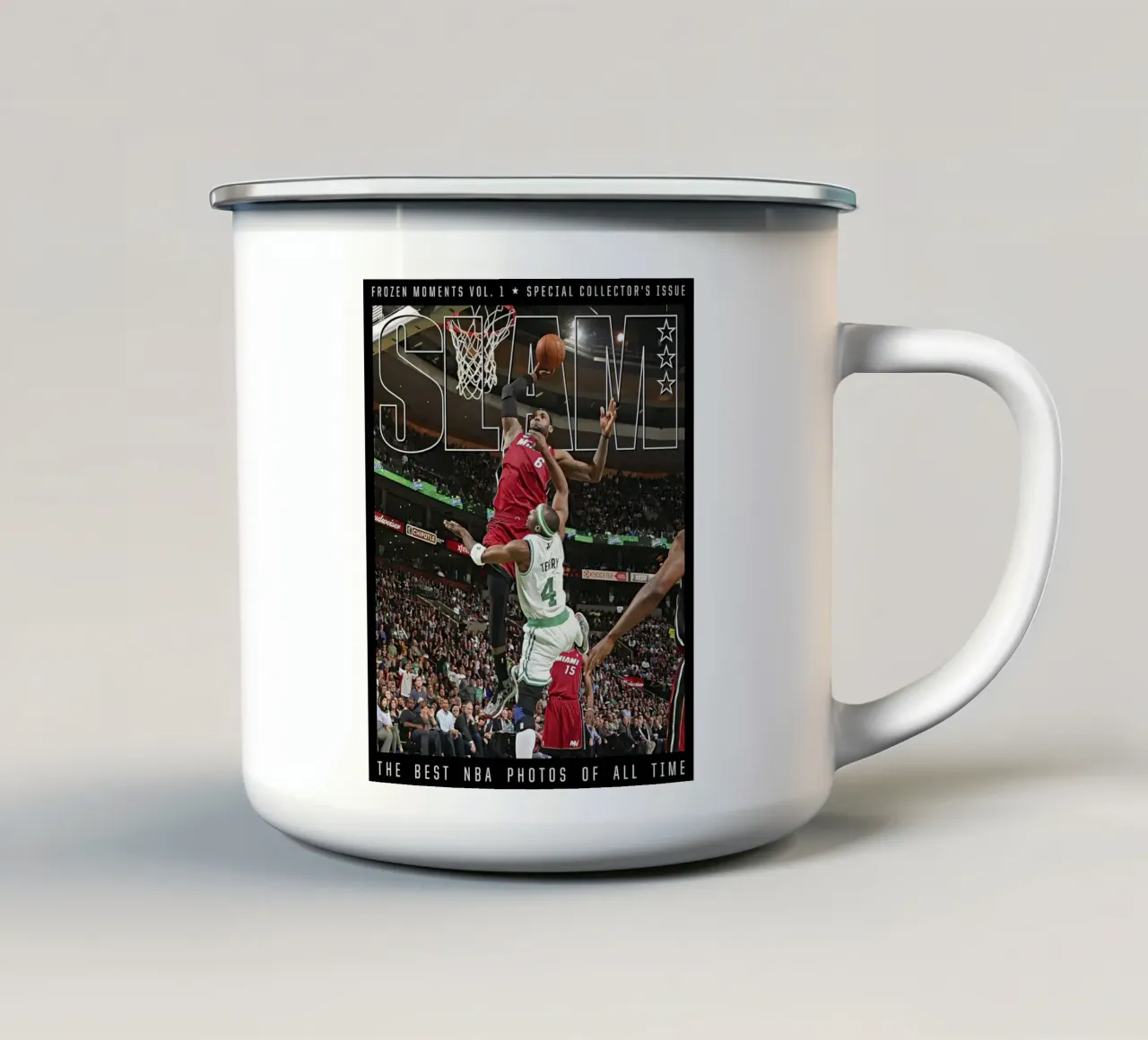 LeBron James LBJ, Miami Heat NBA SLAM tazza in smalto da willtahuyshop
