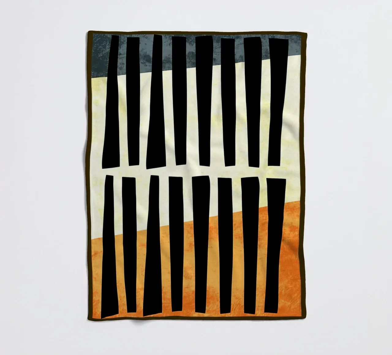 Linee nere astratte coperta in pile da Edson Studio