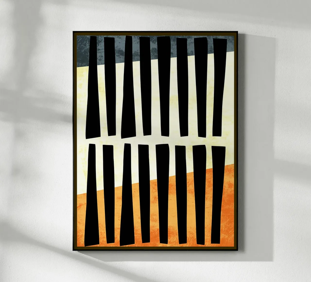 Linee nere astratte plexiglass da Edson Studio