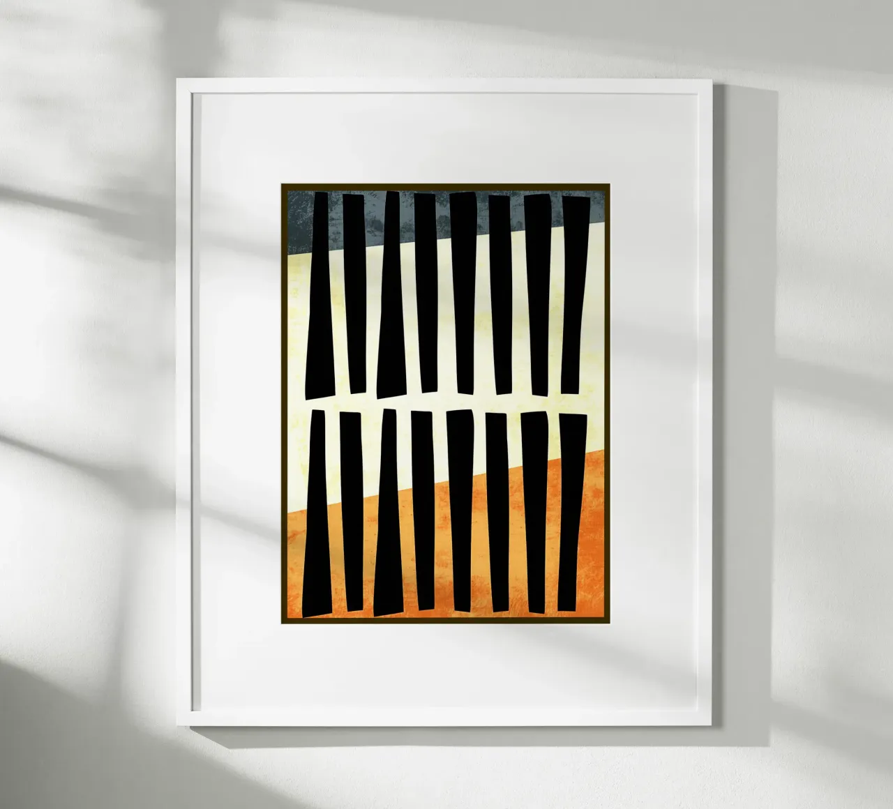 Linee nere astratte poster da Edson Studio
