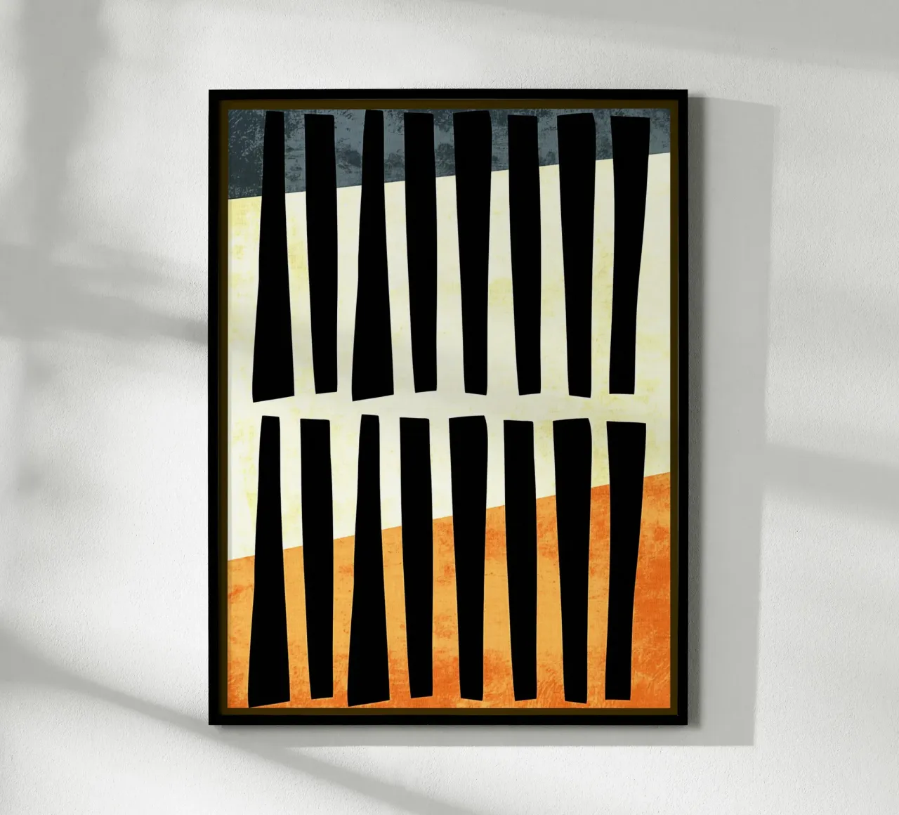 Linee nere astratte poster da Edson Studio