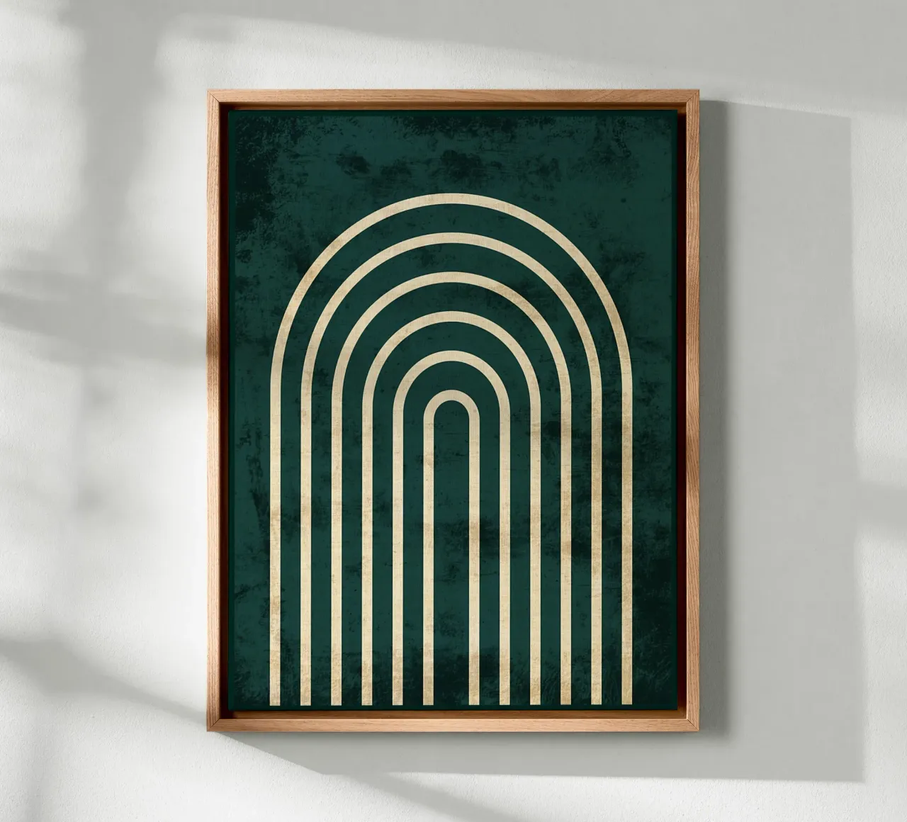 Abstracte boho moderne kunst canvas met Baklijst van Edson Studio