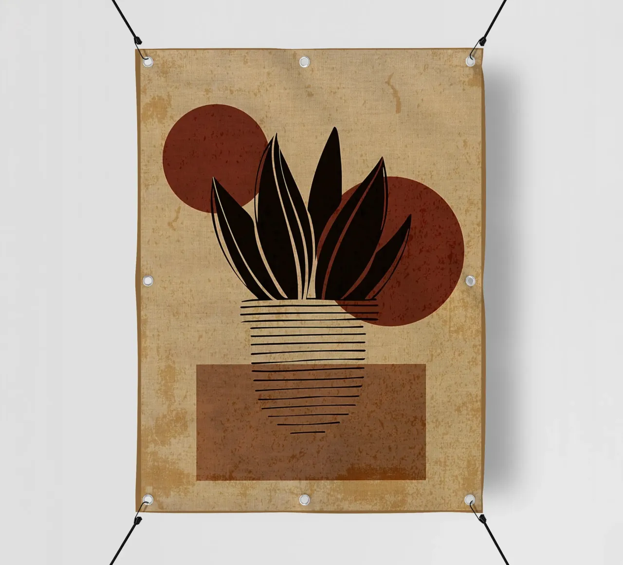 Piante botaniche astratte telo in pvc da Edson Studio