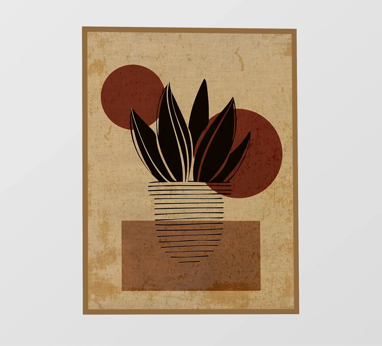 Piante botaniche astratte telo in pvc da Edson Studio