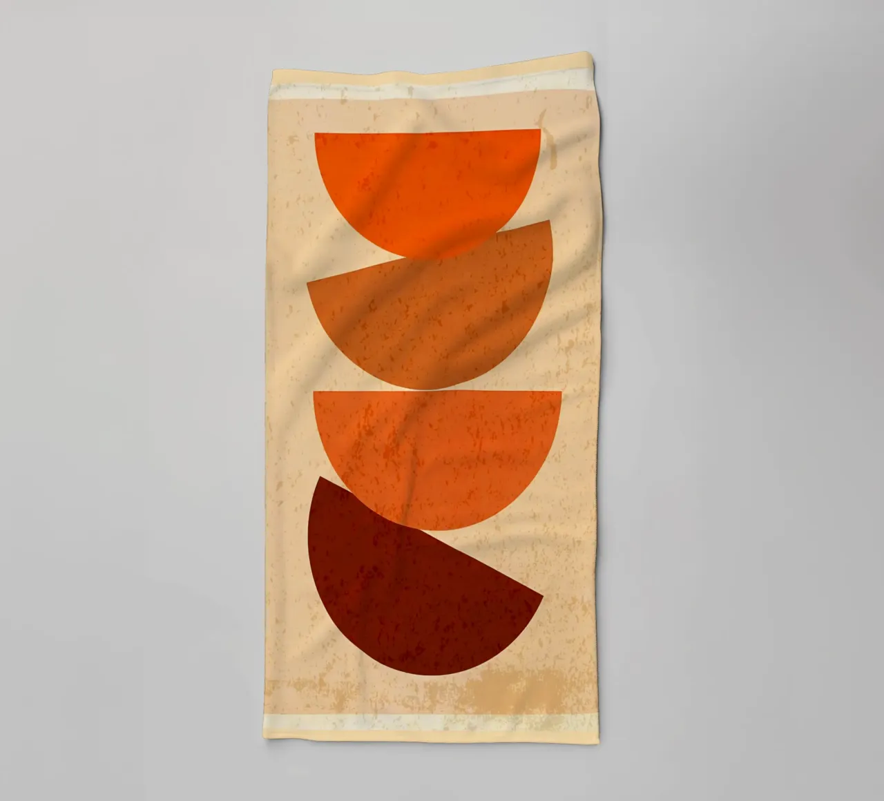 Abstract line boho shapes towel by Edson Studio