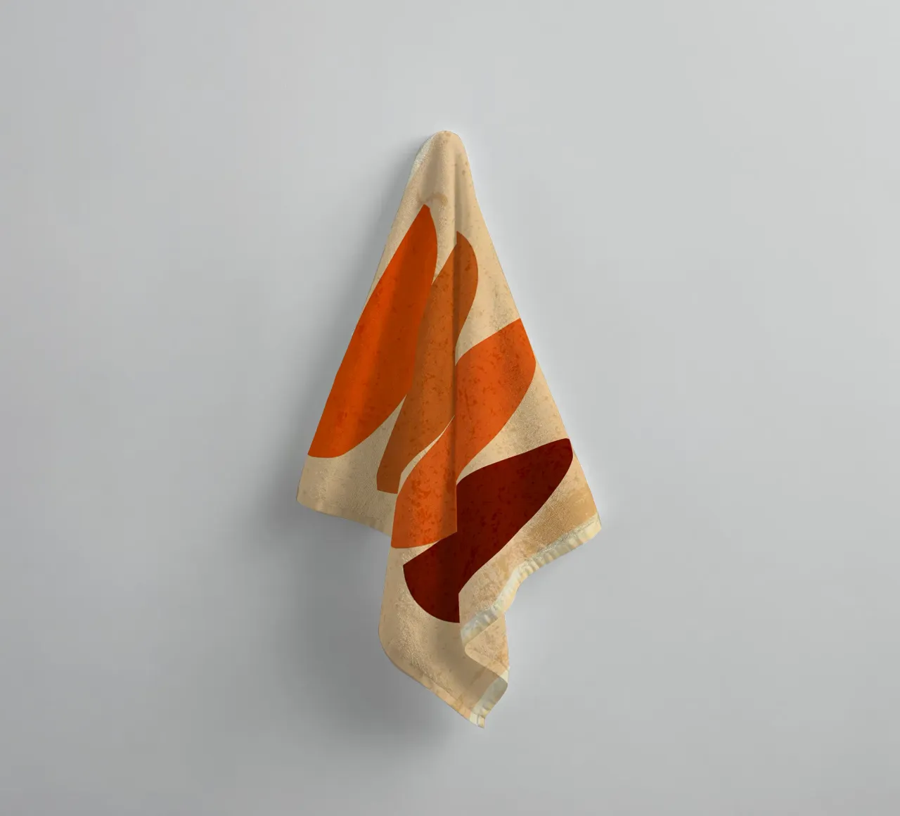 Abstract line boho shapes towel by Edson Studio