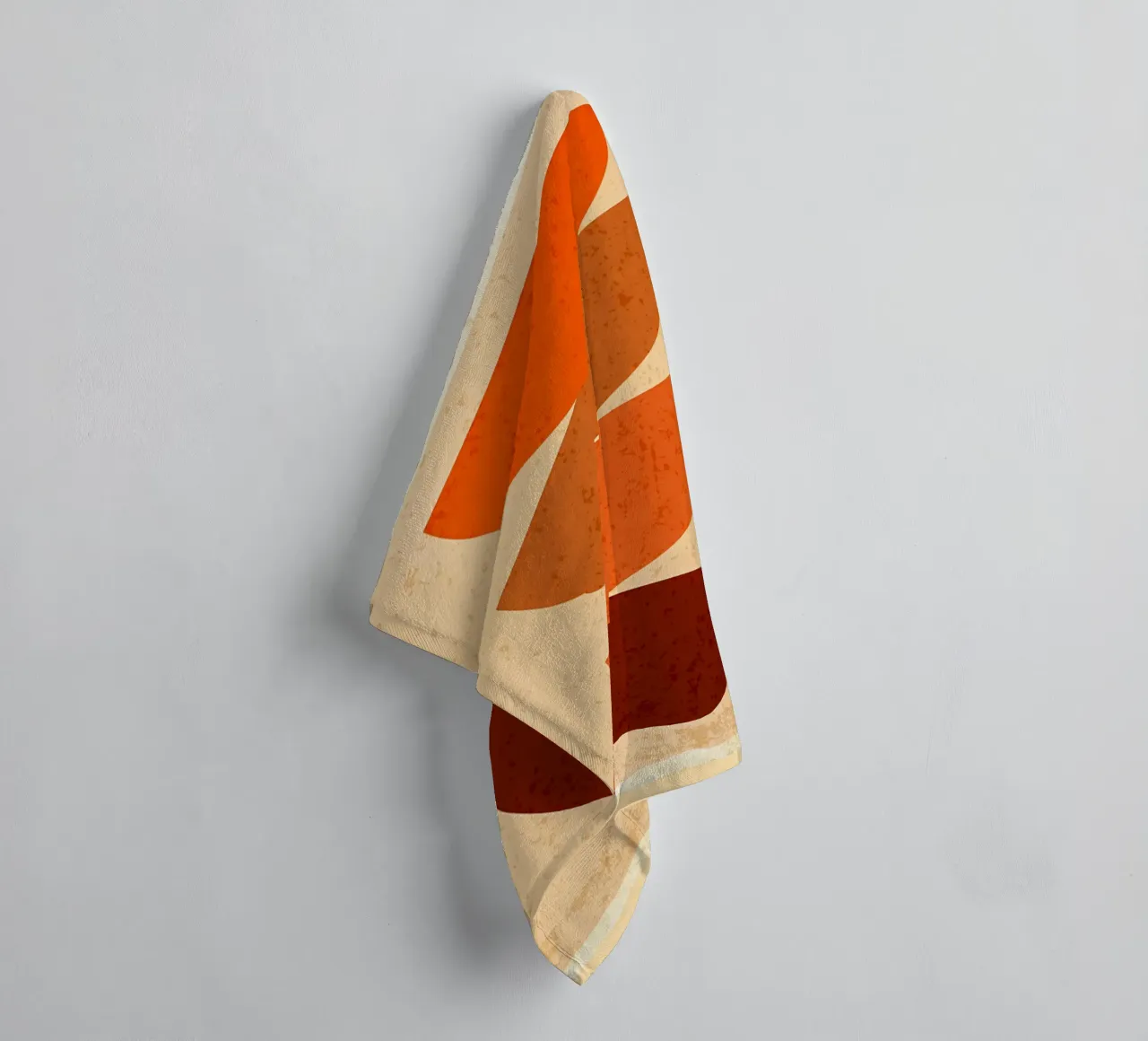 Abstract line boho shapes towel by Edson Studio