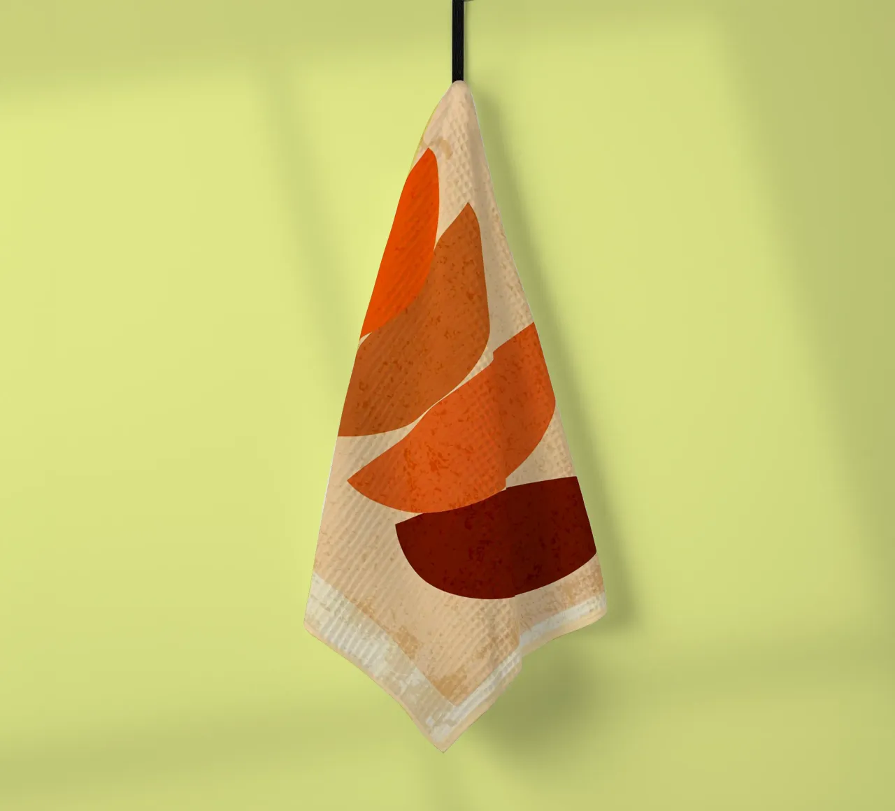 Abstrakte Linie Boho-Formen Geschirrtuch von Edson Studio