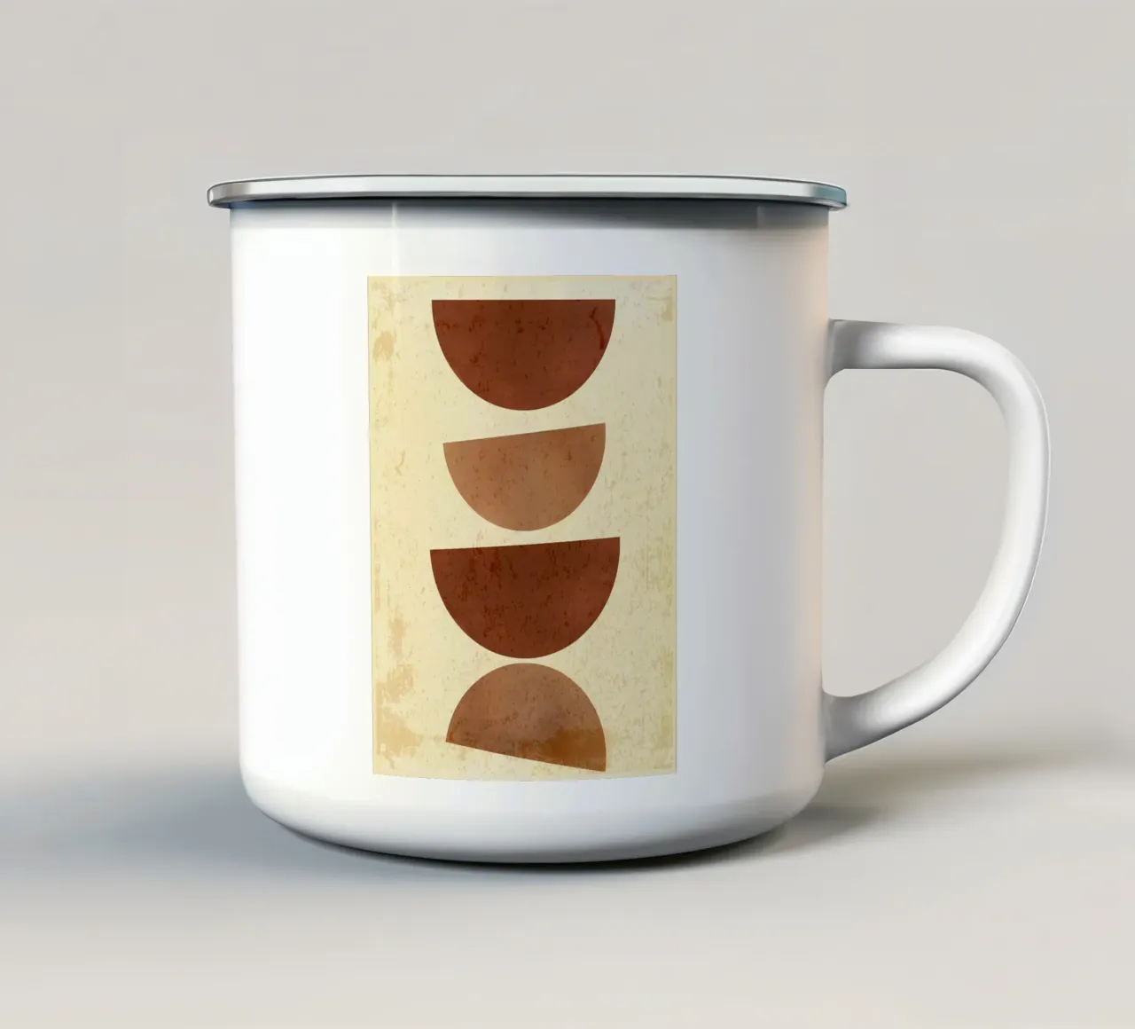 Phases de lune boho esthétiques mug en émail de Edson Studio