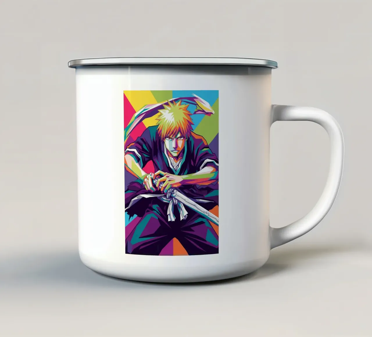 Ichigo Kurosaki - Bleach 3) tazza in smalto da Hantamrata