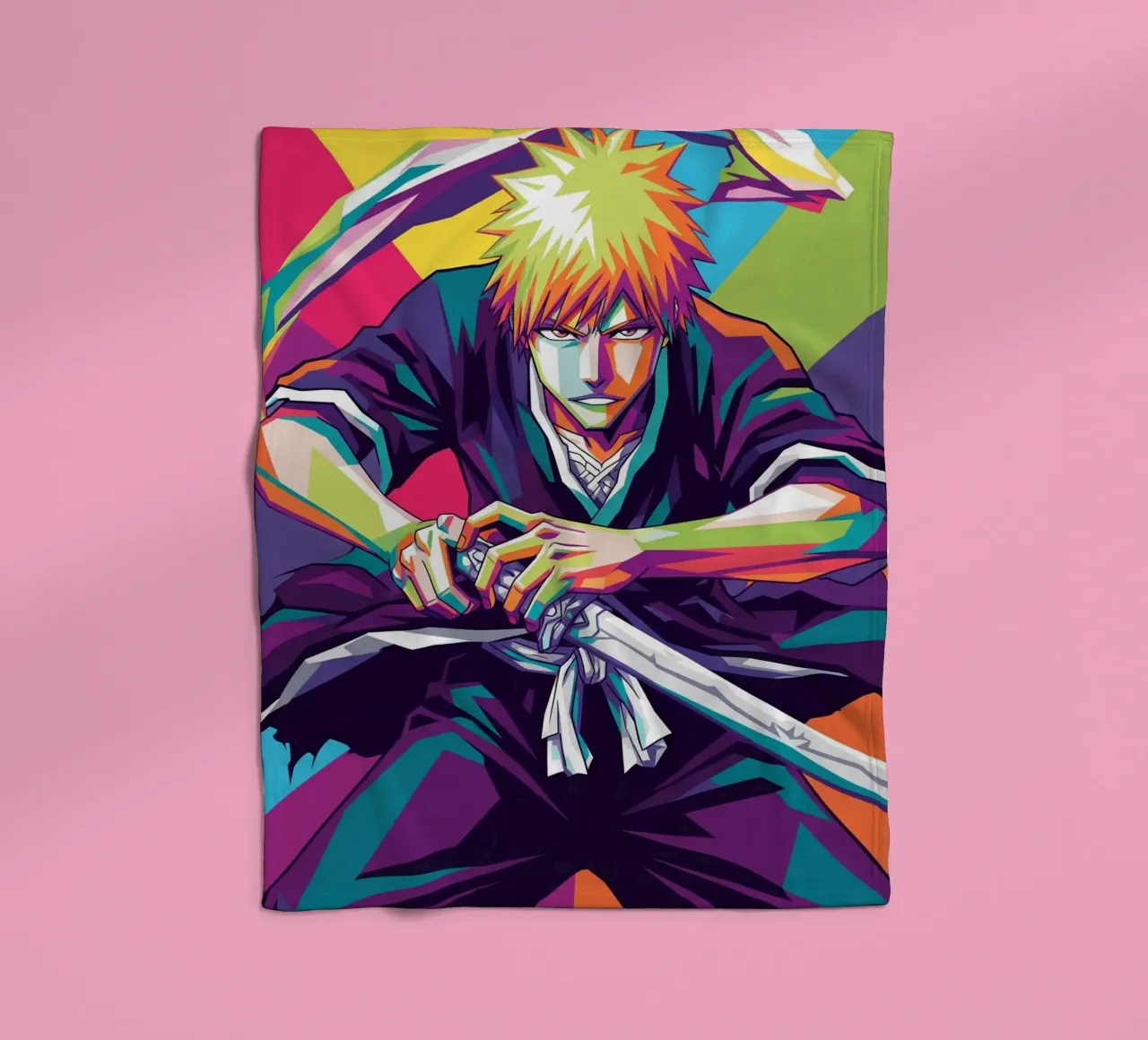 Ichigo Kurosaki - Bleach 3) fleece blanket by Hantamrata