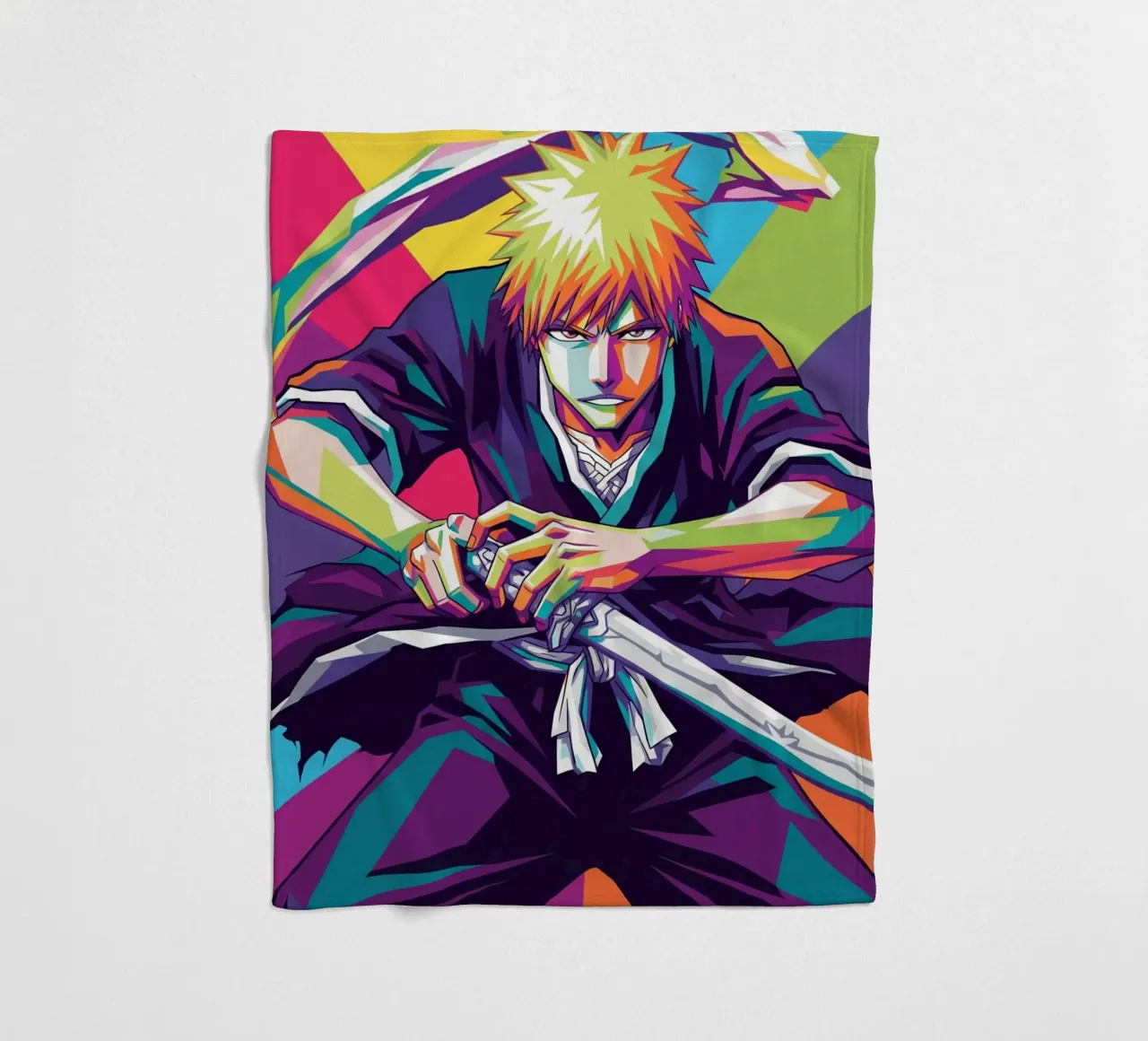 Ichigo Kurosaki - Bleach 3) fleece blanket by Hantamrata
