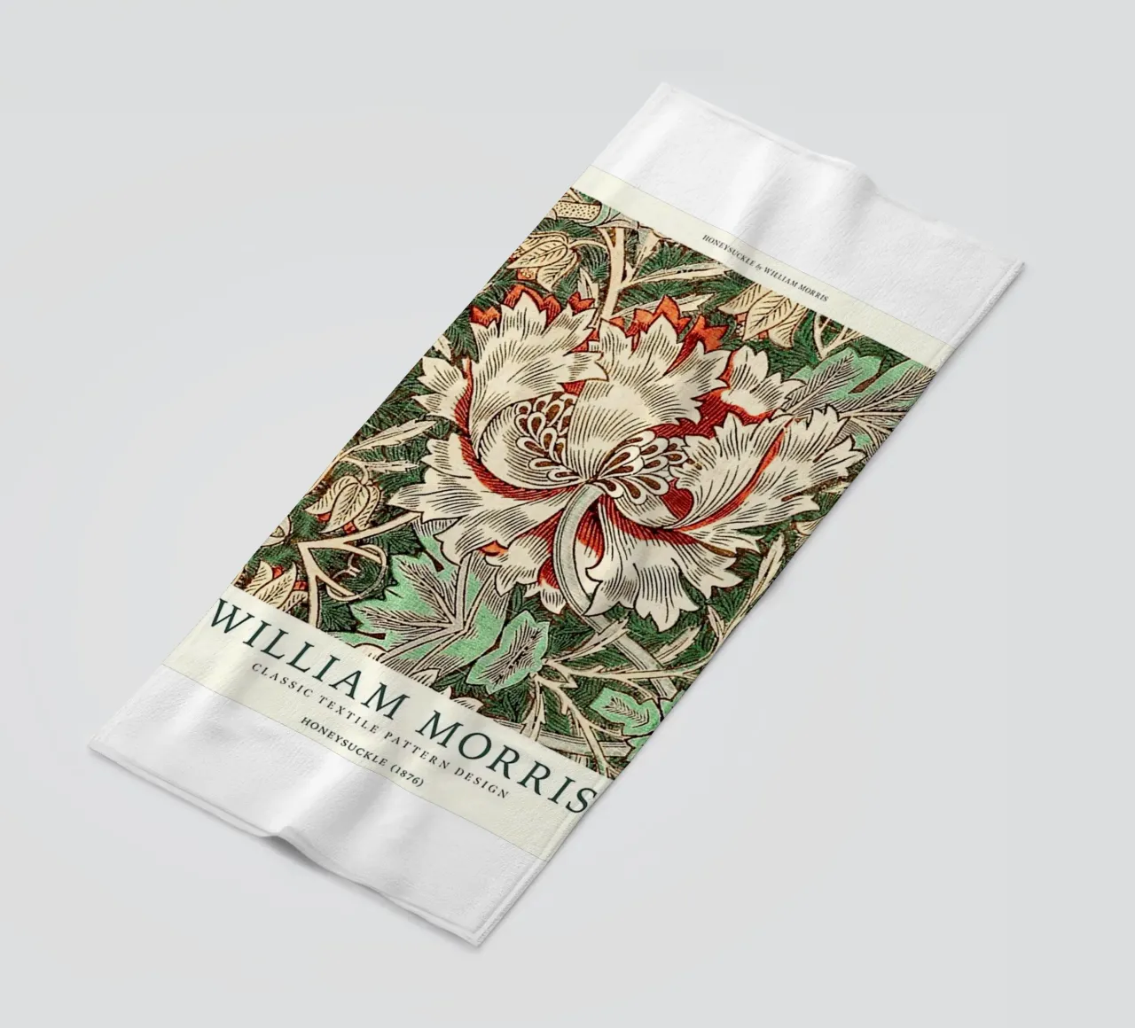 fiore di caprifoglio con fogliame telo mare da Ropech Shop
