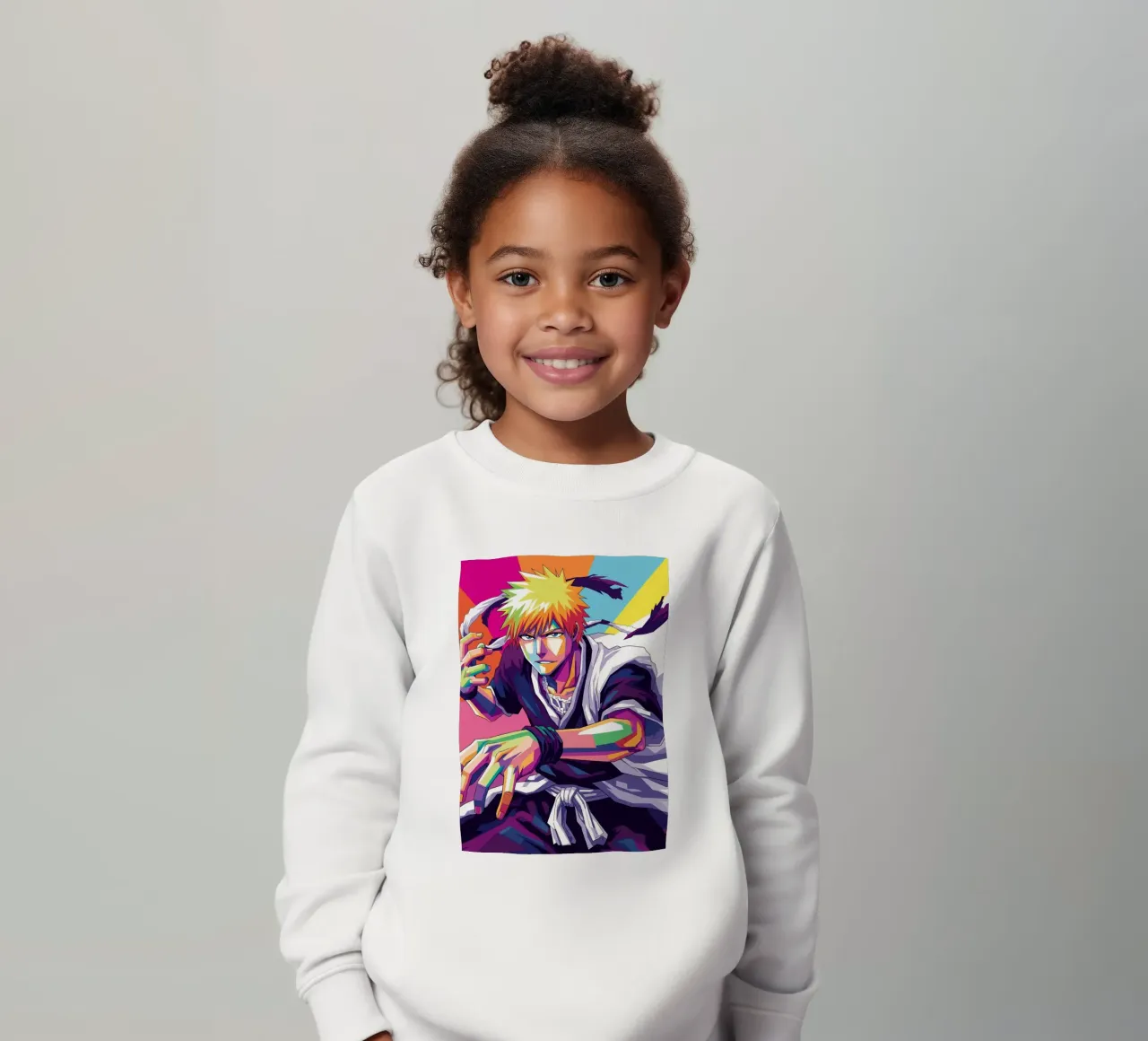 Ichigo Kurosaki - Bleach (5) kids sweatshirt by Hantamrata