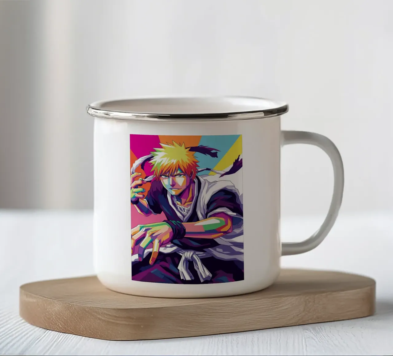 Ichigo Kurosaki - Bleach (5) tazza in smalto da Hantamrata