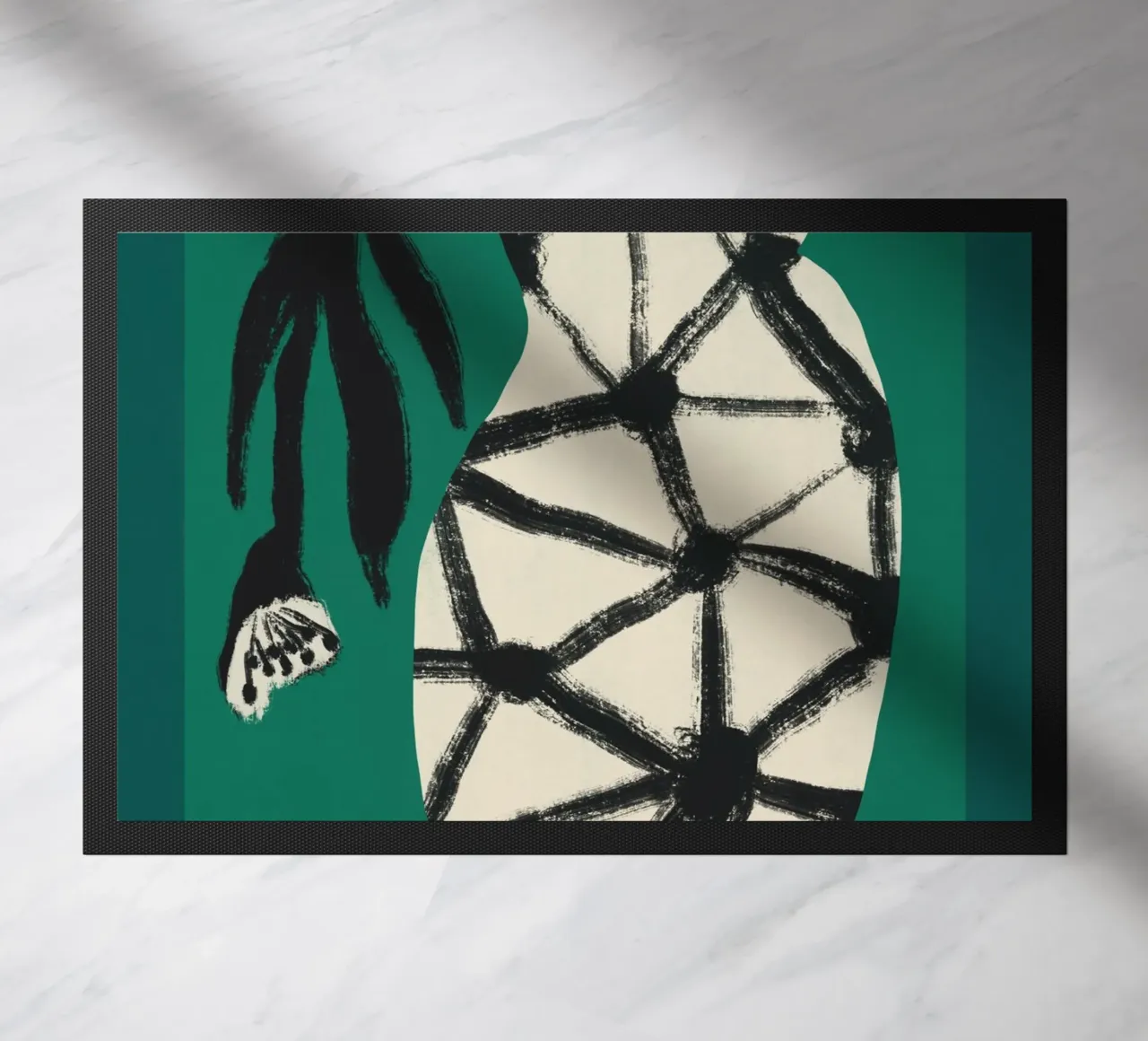 Fiore e vaso zerbino da Little Dean