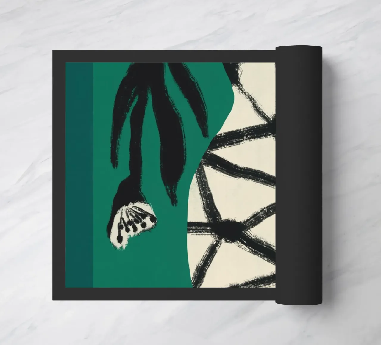 Fiore e vaso zerbino da Little Dean