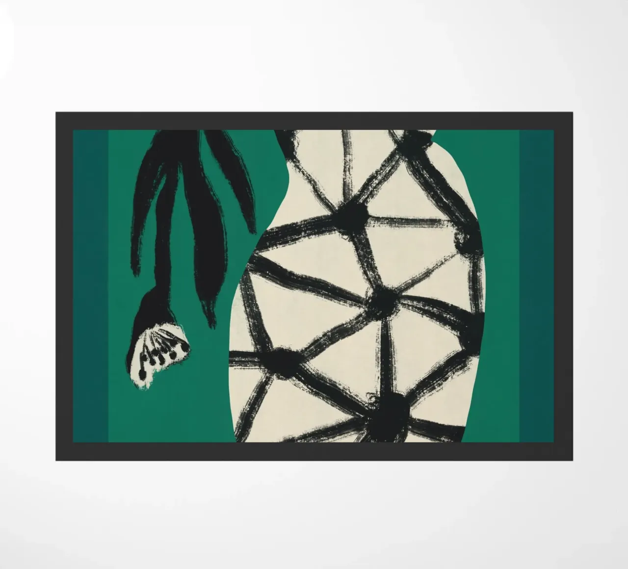 Fiore e vaso zerbino da Little Dean