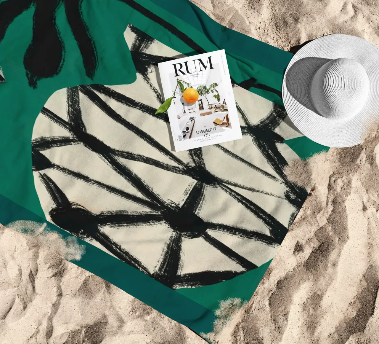 Fiore e vaso telo mare da Little Dean