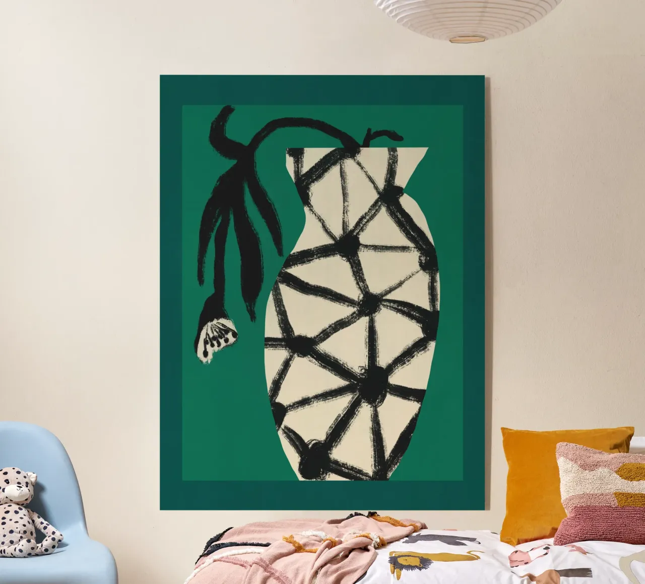 Fiore e vaso plexiglass da Little Dean