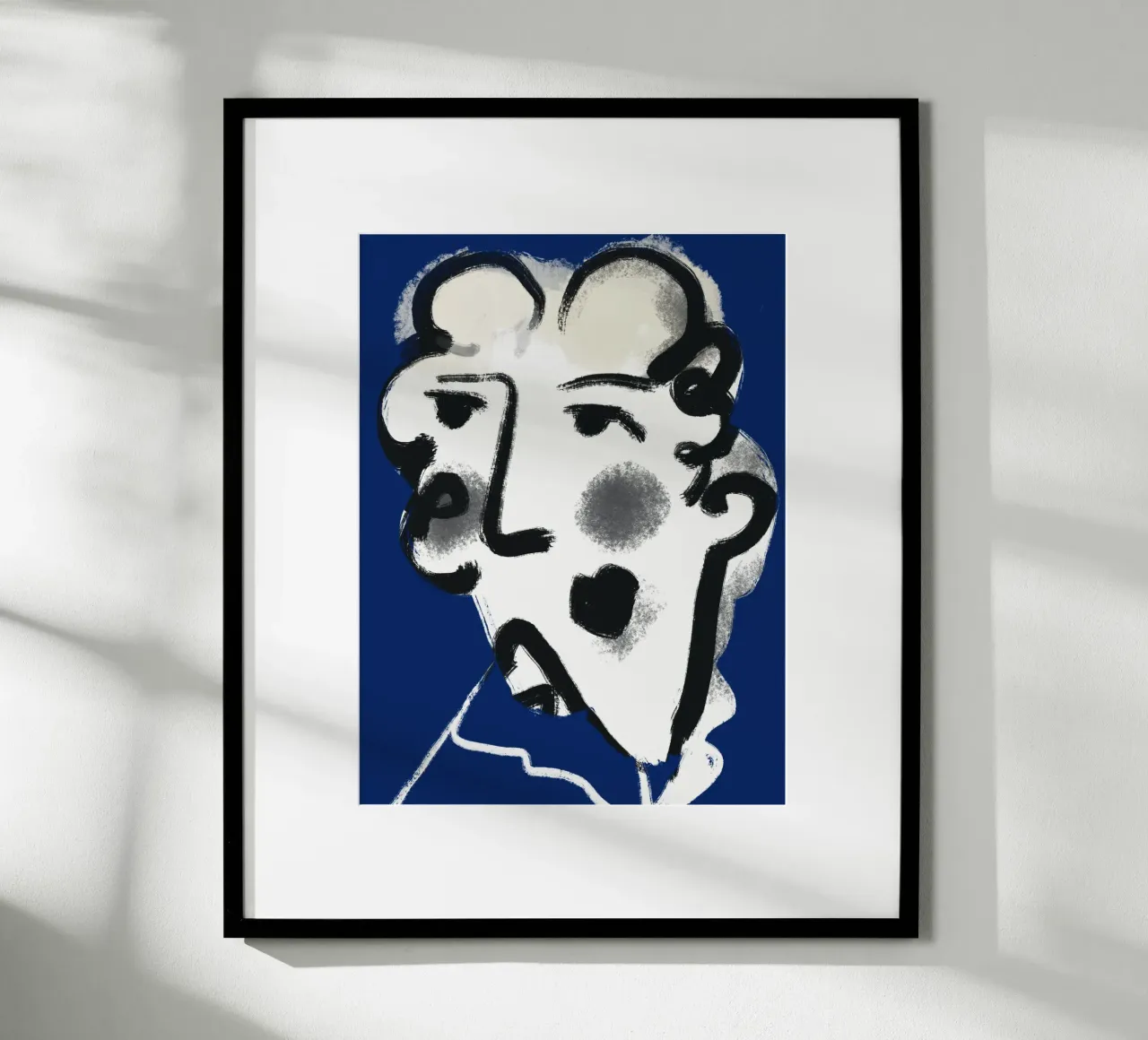 Ritratto olandese 03 poster con telaio in alluminio da Little Dean
