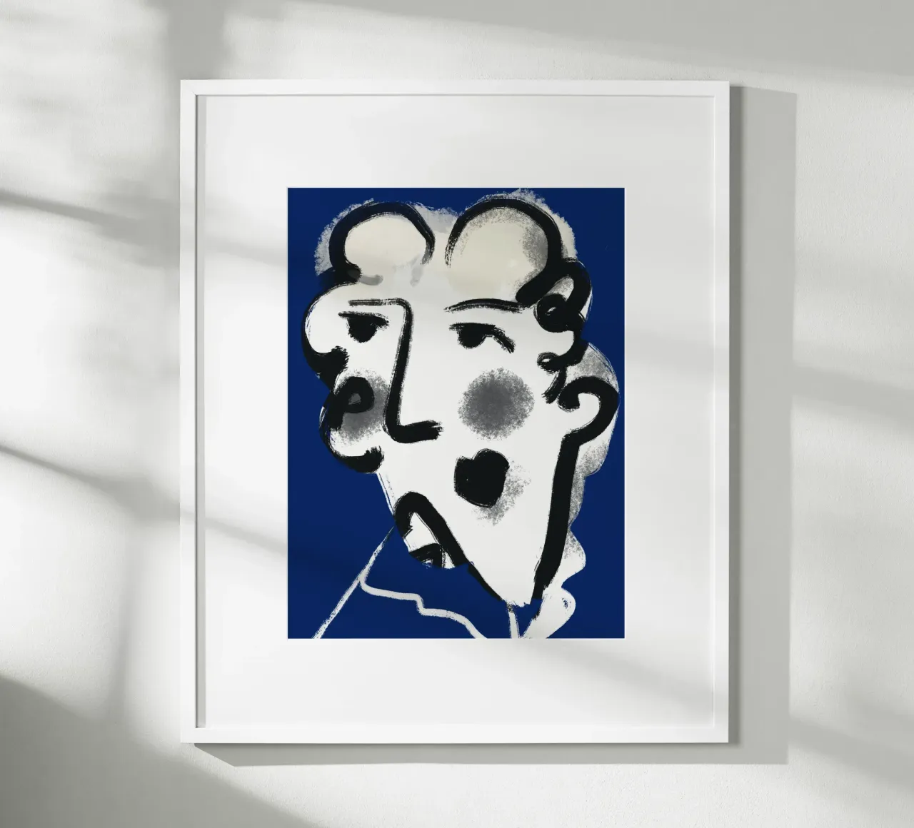Ritratto olandese 03 poster con telaio in alluminio da Little Dean