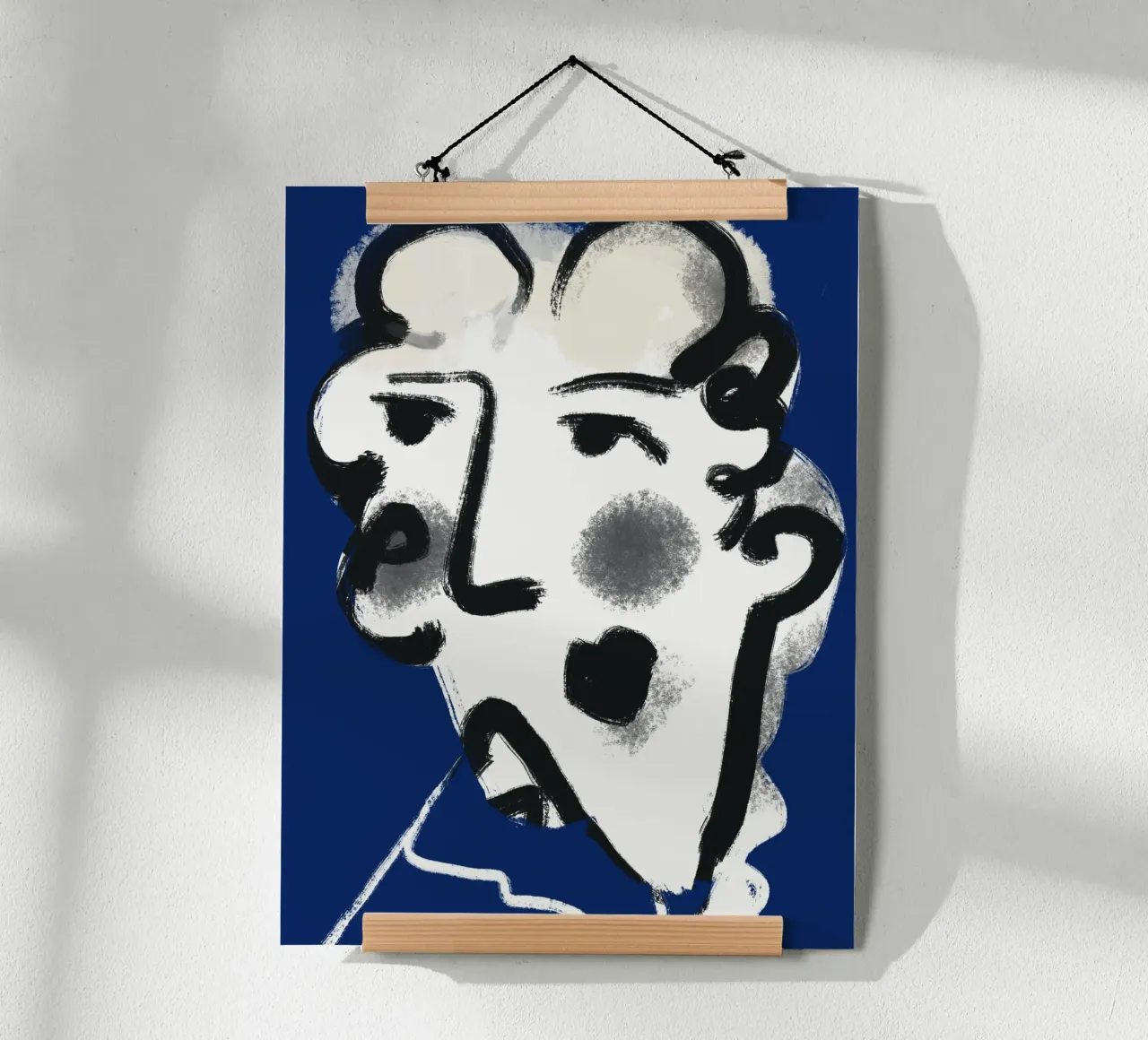 Ritratto olandese 03 poster con telaio in alluminio da Little Dean