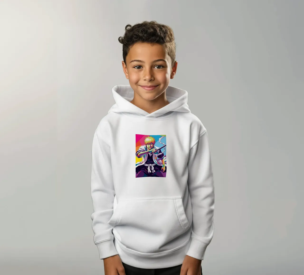 Ichigo Kurosaki - Bleach (7) kids hoodie by Hantamrata