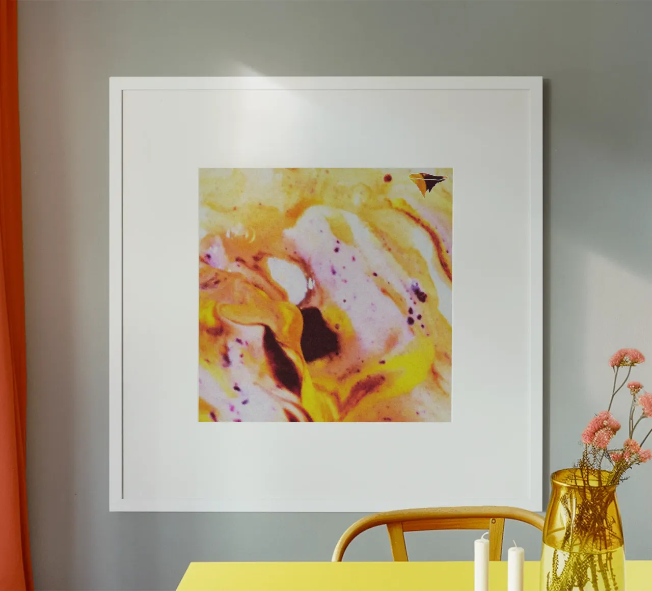 Thinkin bout u Cover Art poster met kunststof frame van Keyruu
