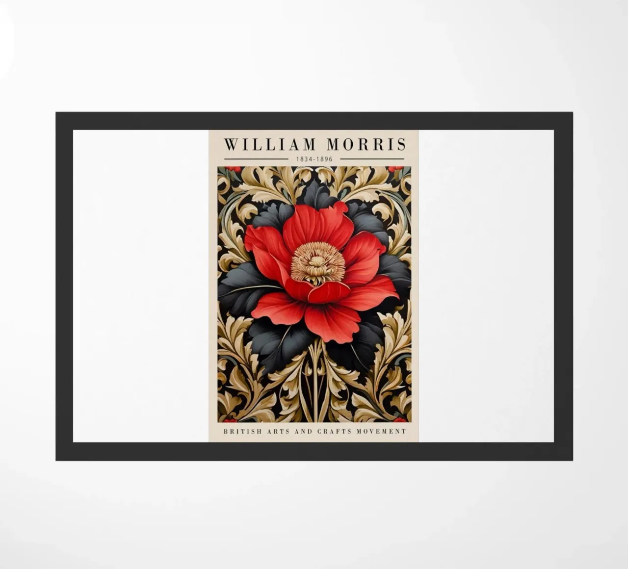 beautiful red popies doormat by Ropech Shop